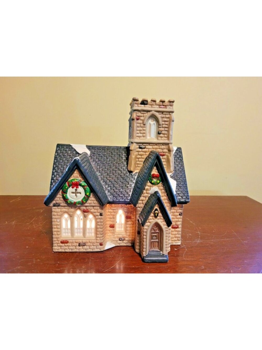 Dickens Keepsake Village Church 1995 OWell Novelty Lighted Christmas Village